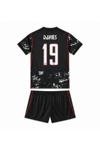Kanada Alphonso Davies #19 Jalkapallovaatteet Lasten Vieraspeliasu MM-kisat 2026 Lyhythihainen (+ Lyhyet housut)